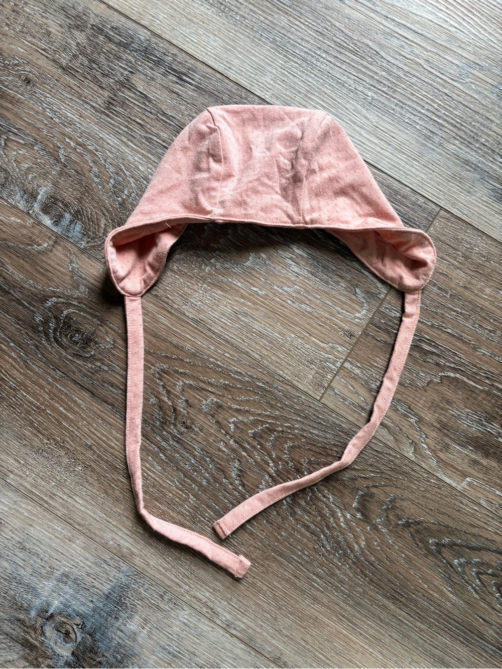 kate quinn light pink Cotton Tie-Under Baby Bonnet/sun hat 12-18 months